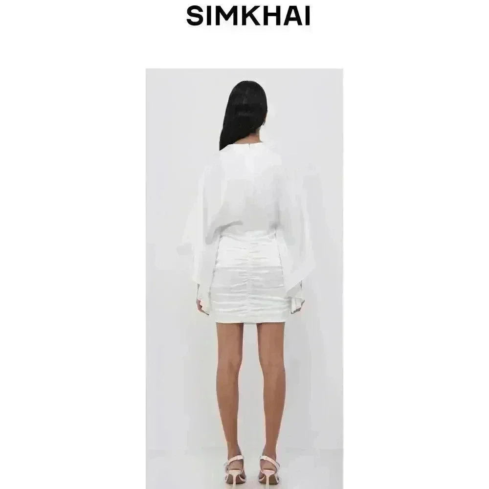 New NWT Jonathan Simkhai Kadence Dress for Women - White Size 2 - Picture 2 of 7